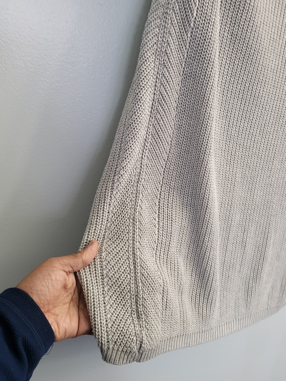 BABATON Sleeveless Ribbed Silk Blend Turtleneck Sweater - Size S Gray Minimalist - Picture 4 of 8